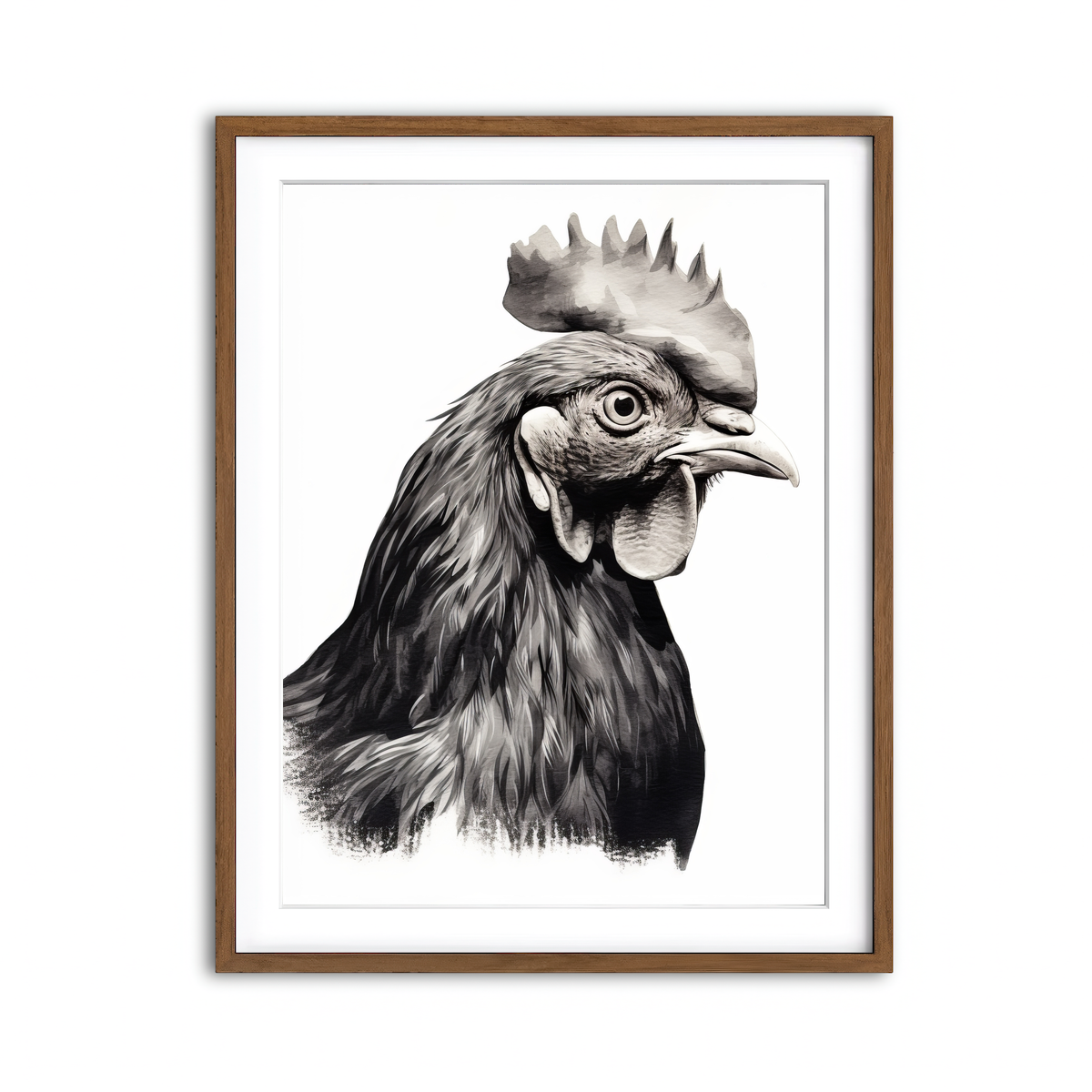 Framed Print 3x4 Walnut