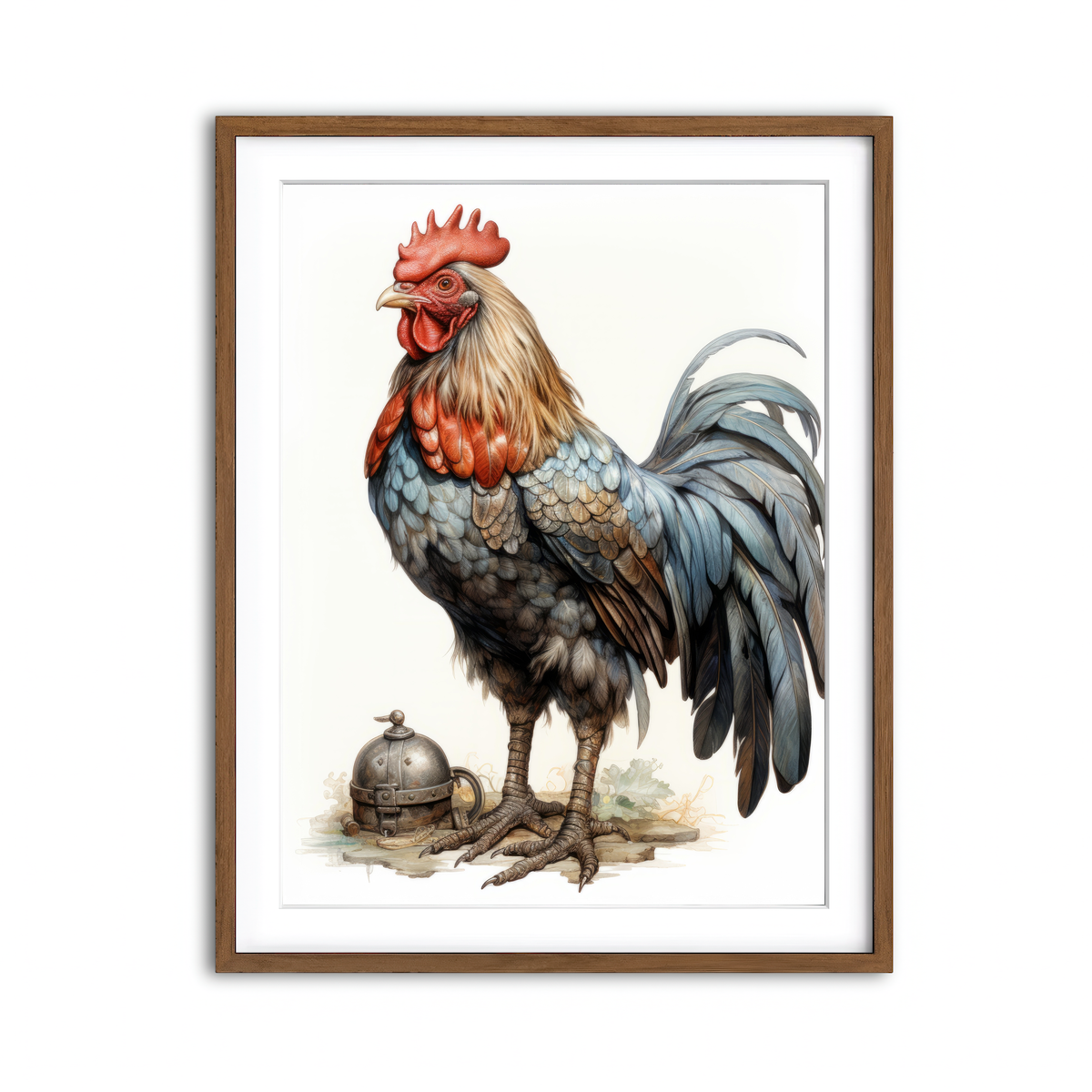 Framed Print 3x4 Walnut