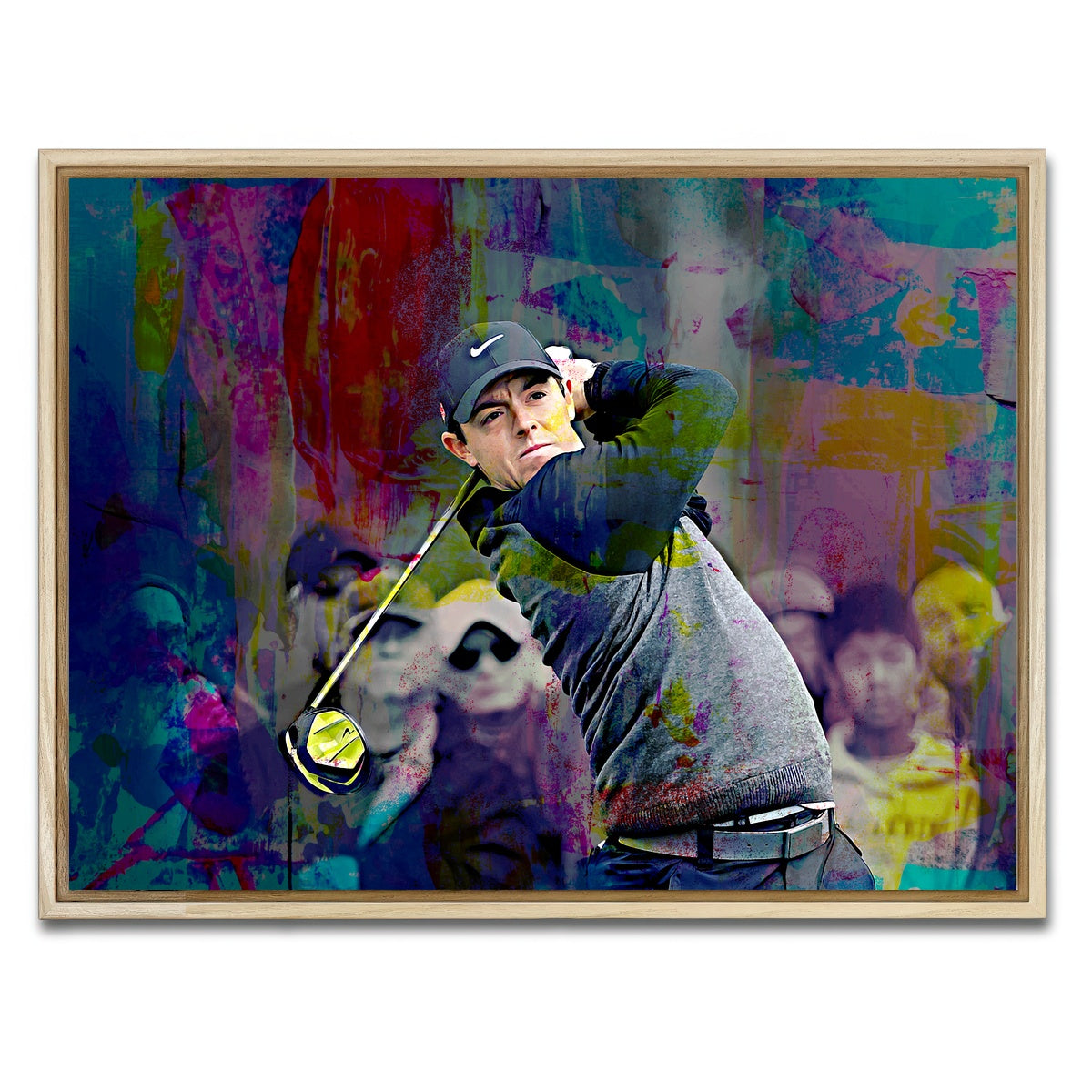 AUTO-MOCKUP WHITE | Rory McIlroy | 1 Piece | Natural Framed Canvas | group=4x3
