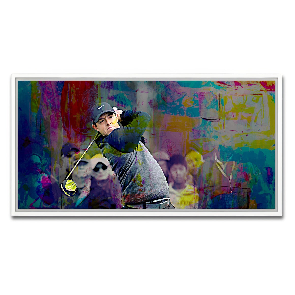AUTO-MOCKUP WHITE | Rory McIlroy | 1 Piece | White Framed Canvas | group=2x1