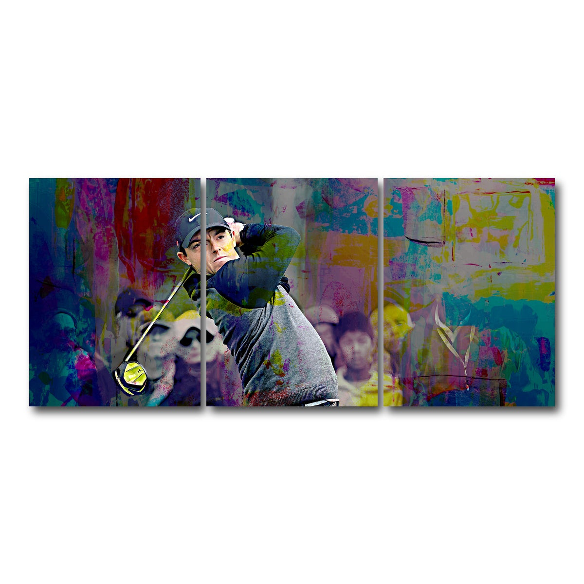 AUTO-MOCKUP WHITE | Rory McIlroy | 3 Piece | Gallery Wrap Canvas | group=18x24