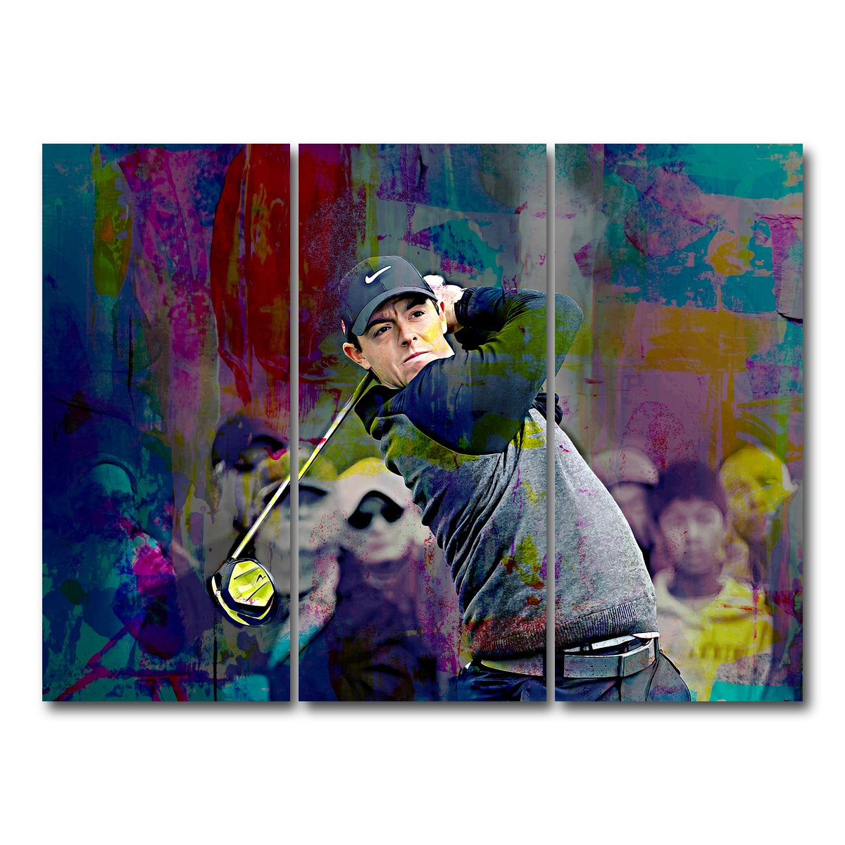 AUTO-MOCKUP WHITE | Rory McIlroy | 3 Piece | Gallery Wrap Canvas | group=8x18