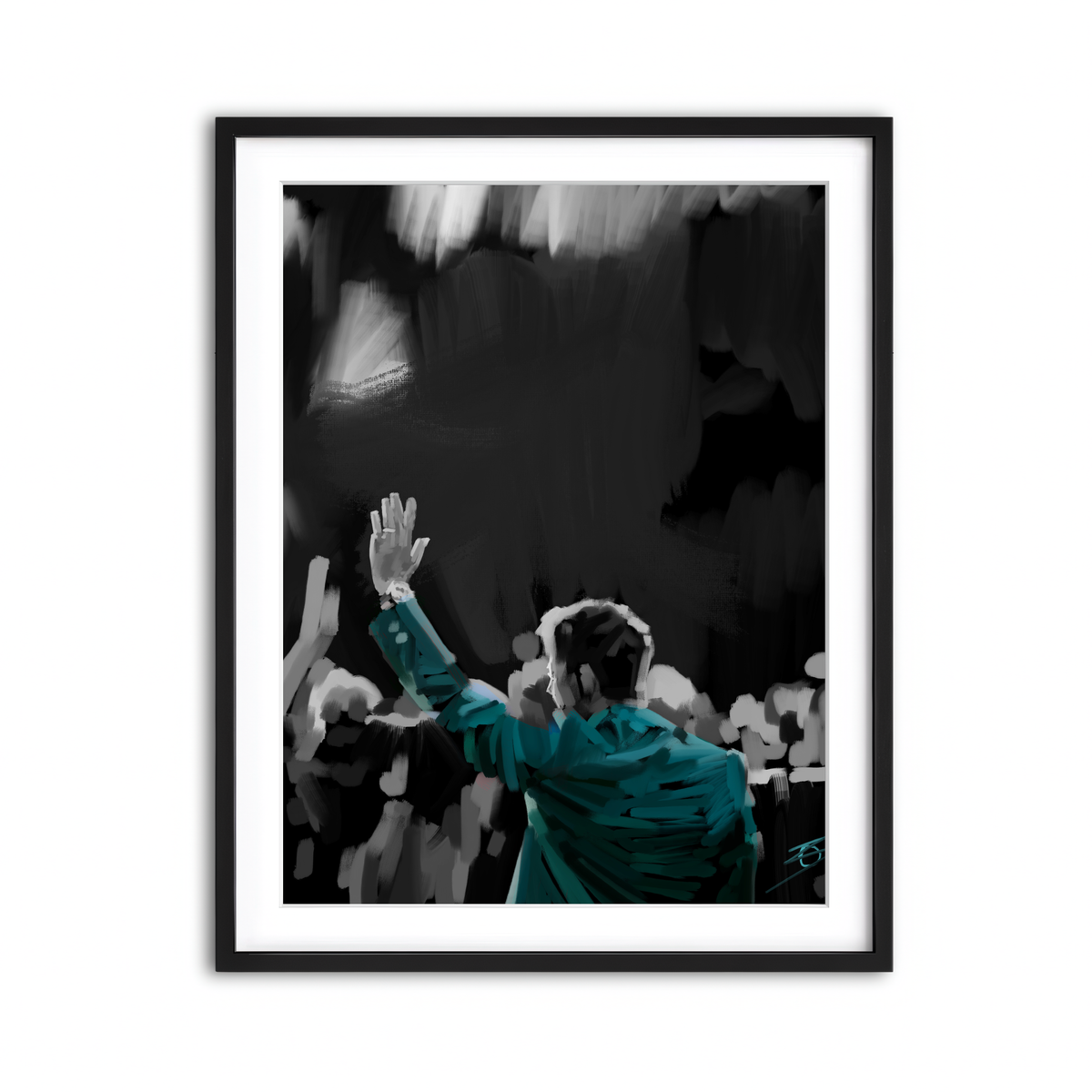 Framed Print 3x4 Black