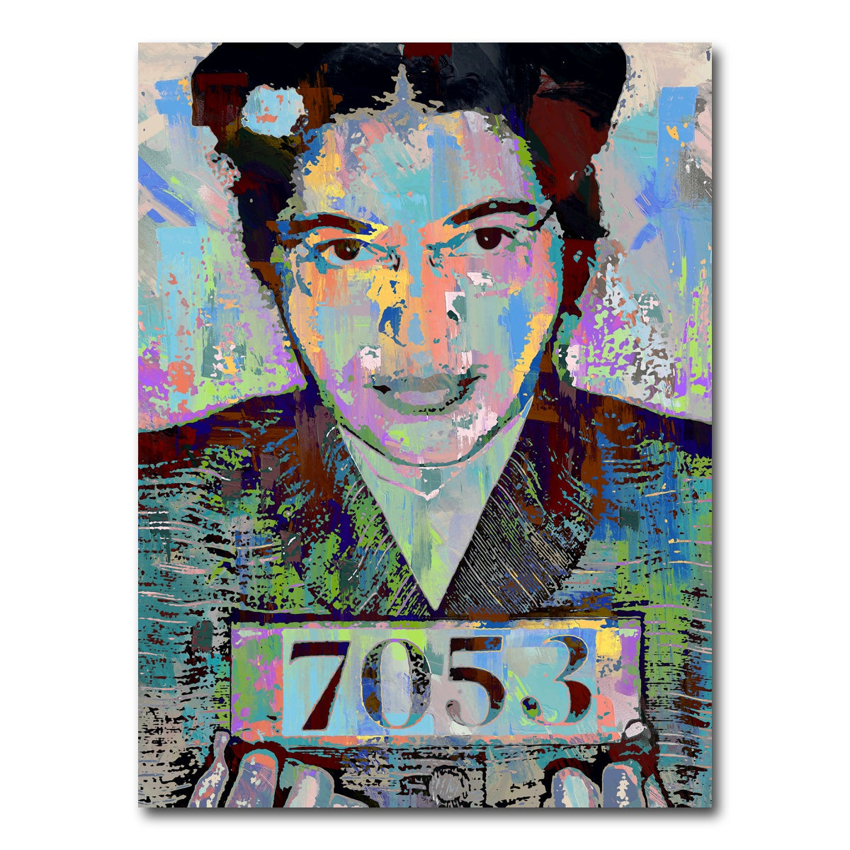 AUTO-MOCKUP WHITE | Rosa Parks Mugshot | 1 Piece | Gallery Wrap Canvas | group=3x4