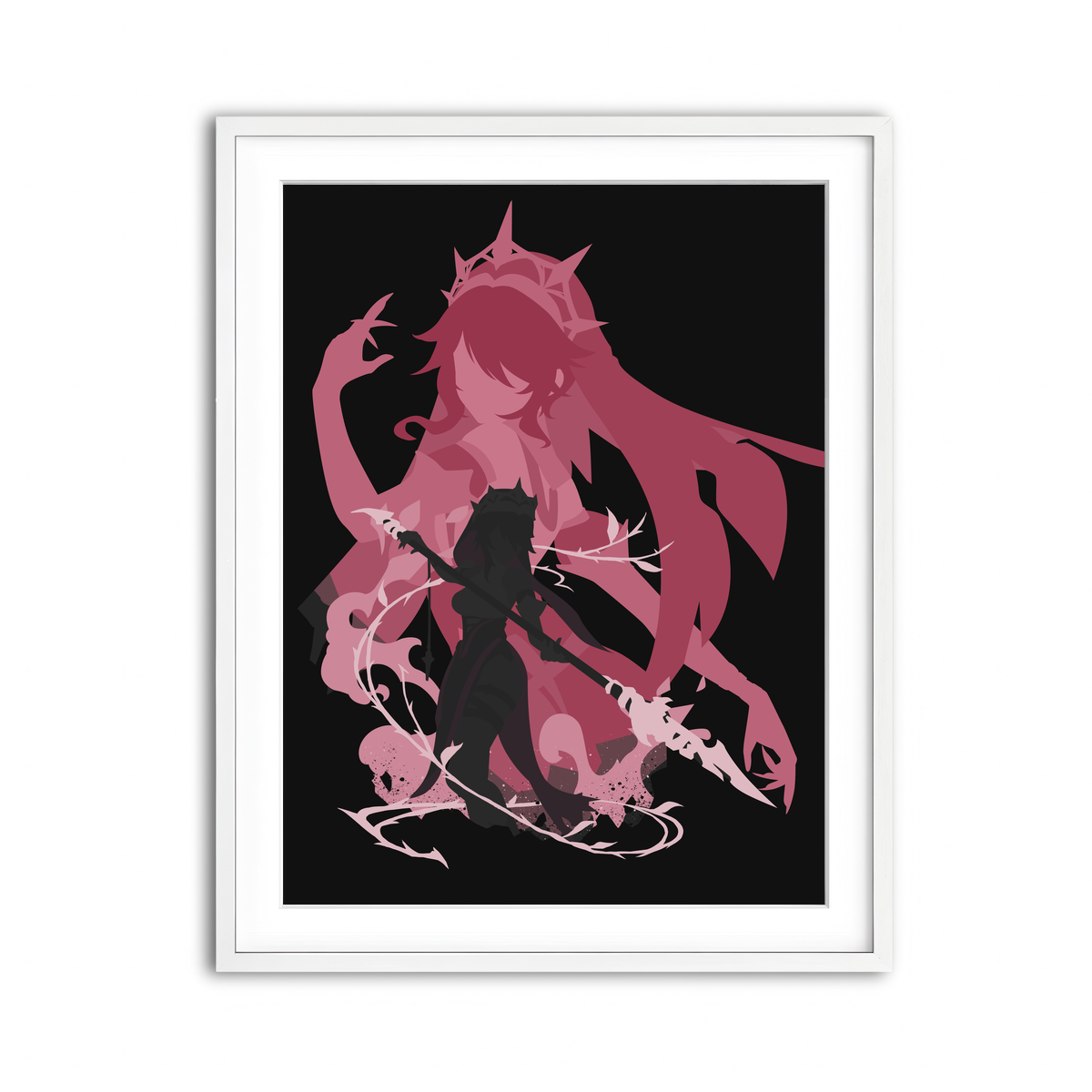 Framed Print 3x4 White