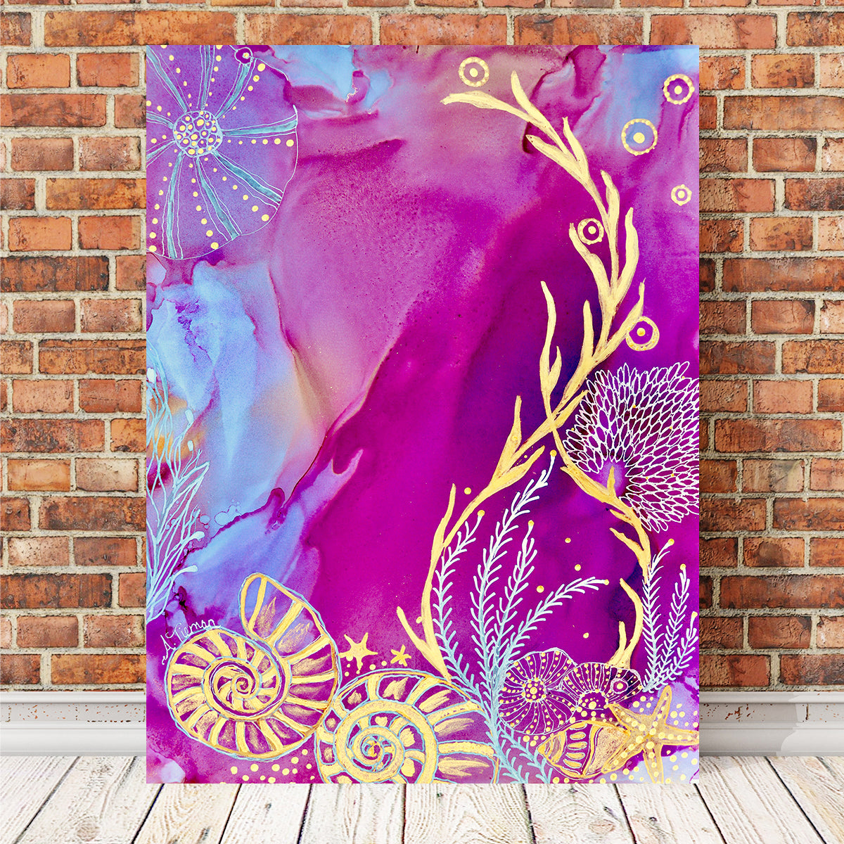 Rose Quartz Reef ll Wall Art