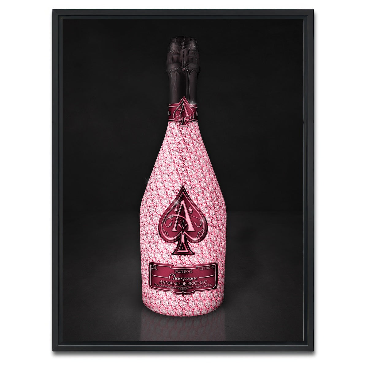 AUTO-MOCKUP WHITE | Rose Ace Bottle | 1 Piece | Black Framed Canvas | group=3x4