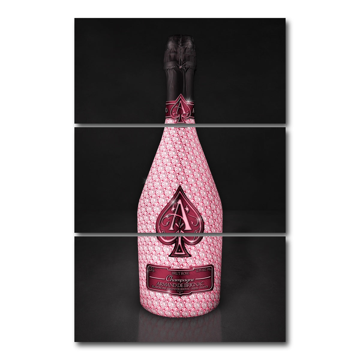 AUTO-MOCKUP WHITE | Rose Ace Bottle | 3 Piece | Gallery Wrap Canvas | group=12x24_stacked