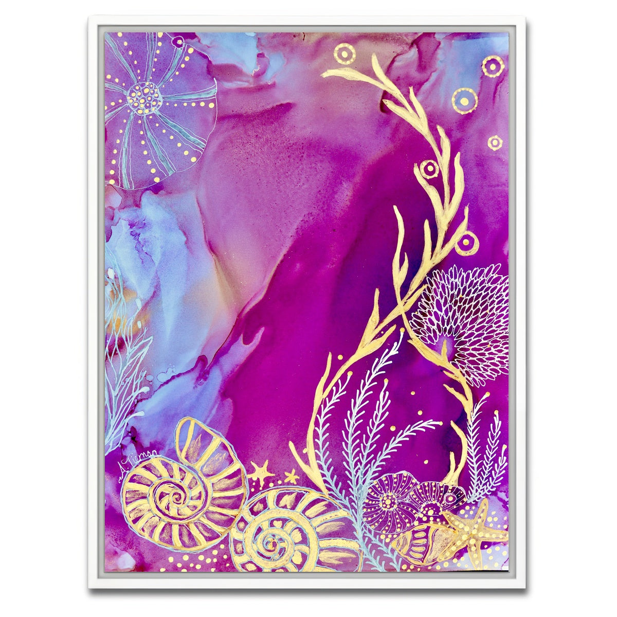 AUTO-MOCKUP WHITE | Rose Quartz Reef LL | 1 Piece | White Framed Canvas | group=3x4