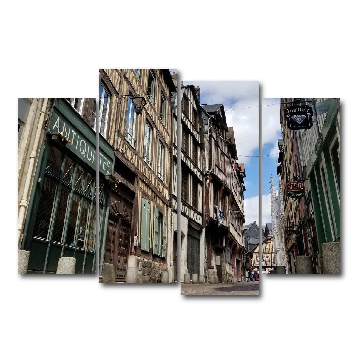 AUTO-MOCKUP WHITE | Rouen France | 4 Piece | Gallery Wrap Canvas | group=4_normal