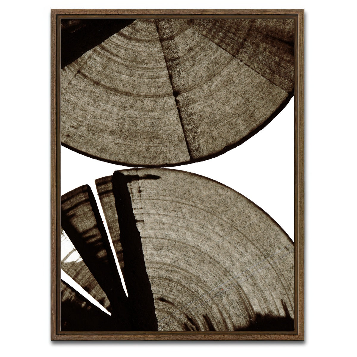 AUTO-MOCKUP WHITE | Rounds | 1 Piece | Walnut Framed Canvas | group=3x4