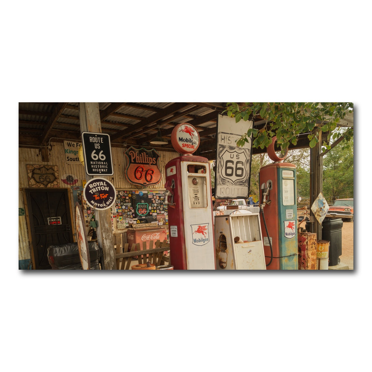 AUTO-MOCKUP WHITE | Route 66 in Arizona | 1 Piece | Gallery Wrap Canvas | group=2x1