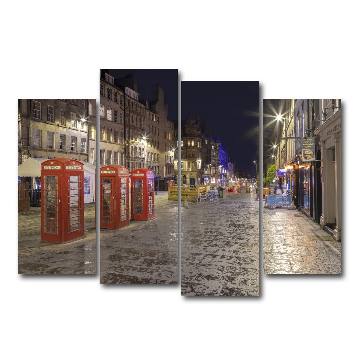 AUTO-MOCKUP WHITE | Royal Mile in Edinburgh | 4 Piece | Gallery Wrap Canvas | group=4_normal