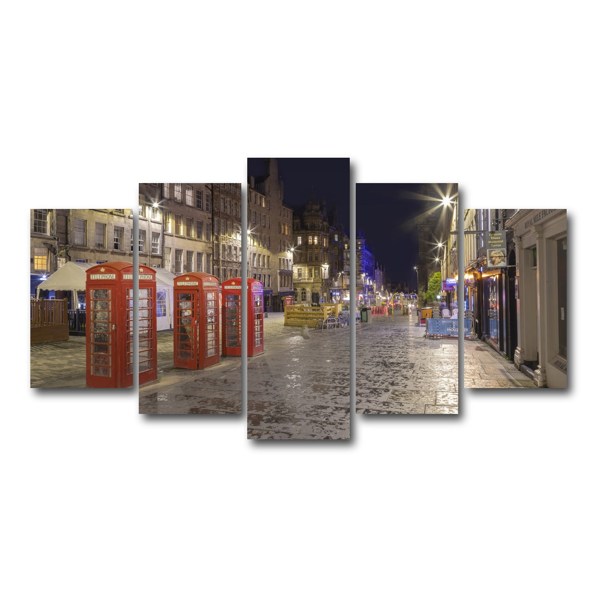AUTO-MOCKUP WHITE | Royal Mile in Edinburgh | 5 Piece | Gallery Wrap Canvas | group=5_normal