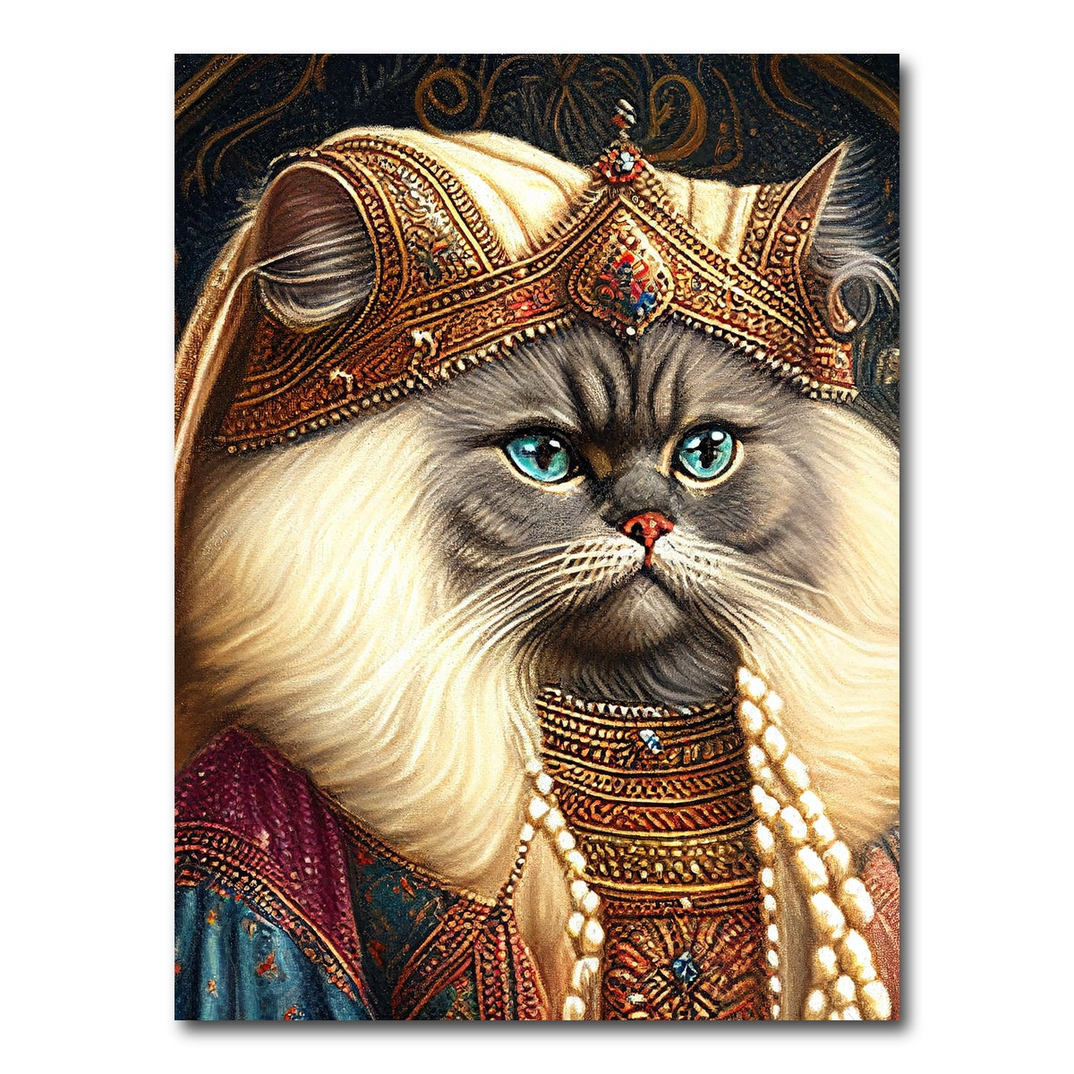 AUTO-MOCKUP WHITE | Royal Pets Persian | 1 Piece | Gallery Wrap Canvas | group=3x4