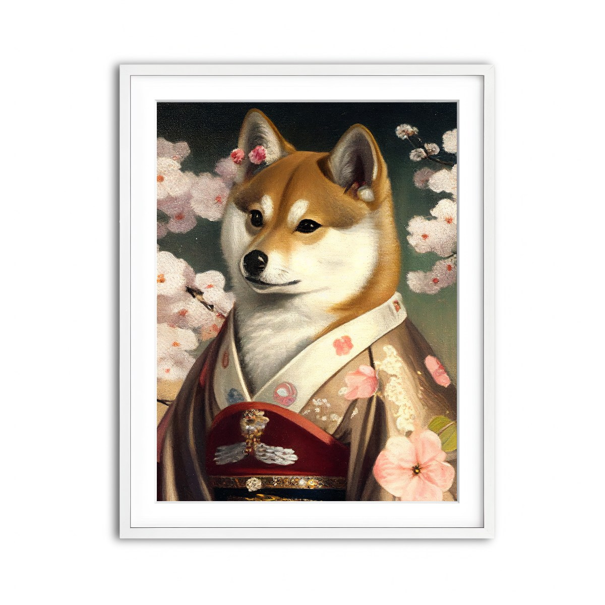 Framed Print 3x4 White