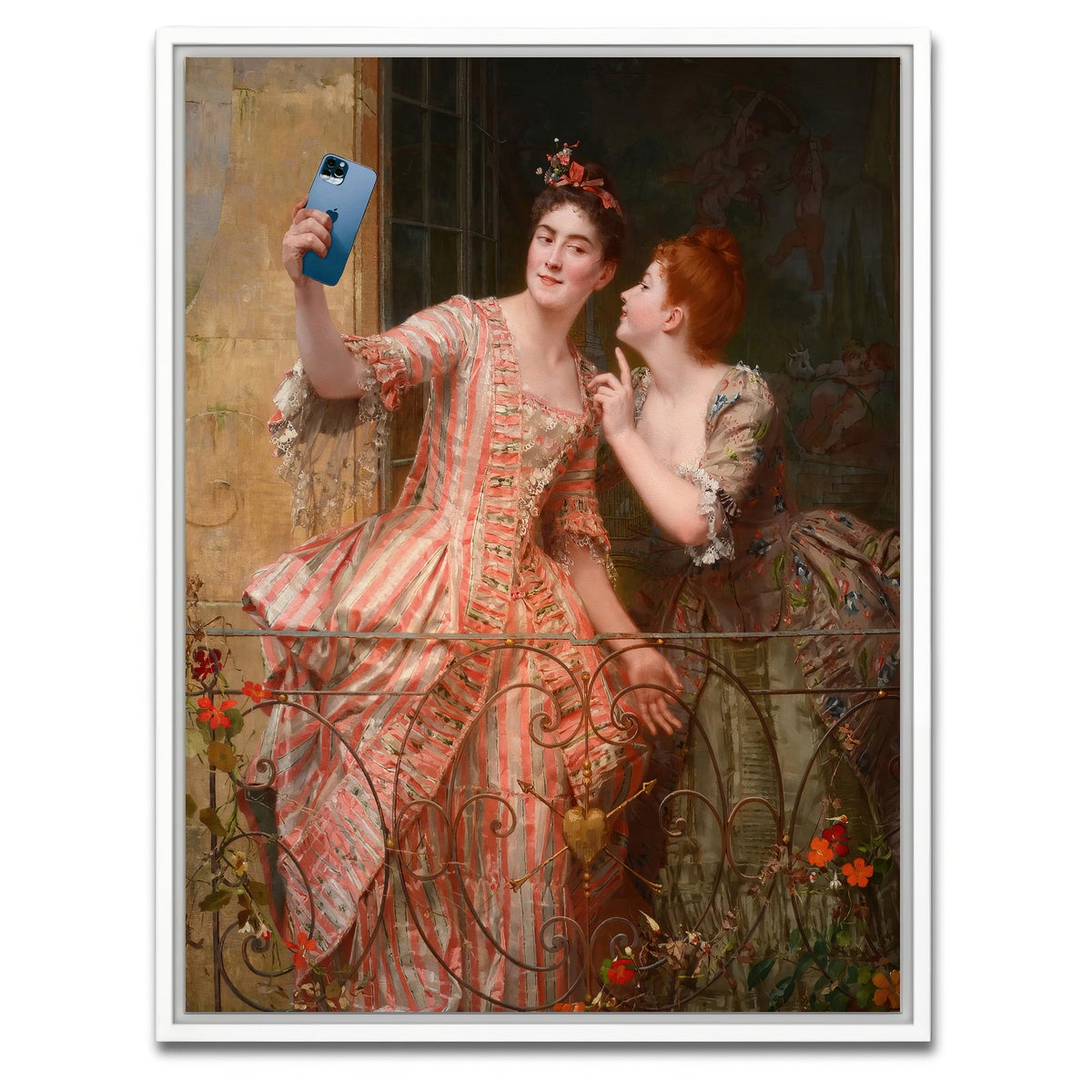 AUTO-MOCKUP WHITE | Royal Selfie | 1 Piece | White Framed Canvas | group=3x4