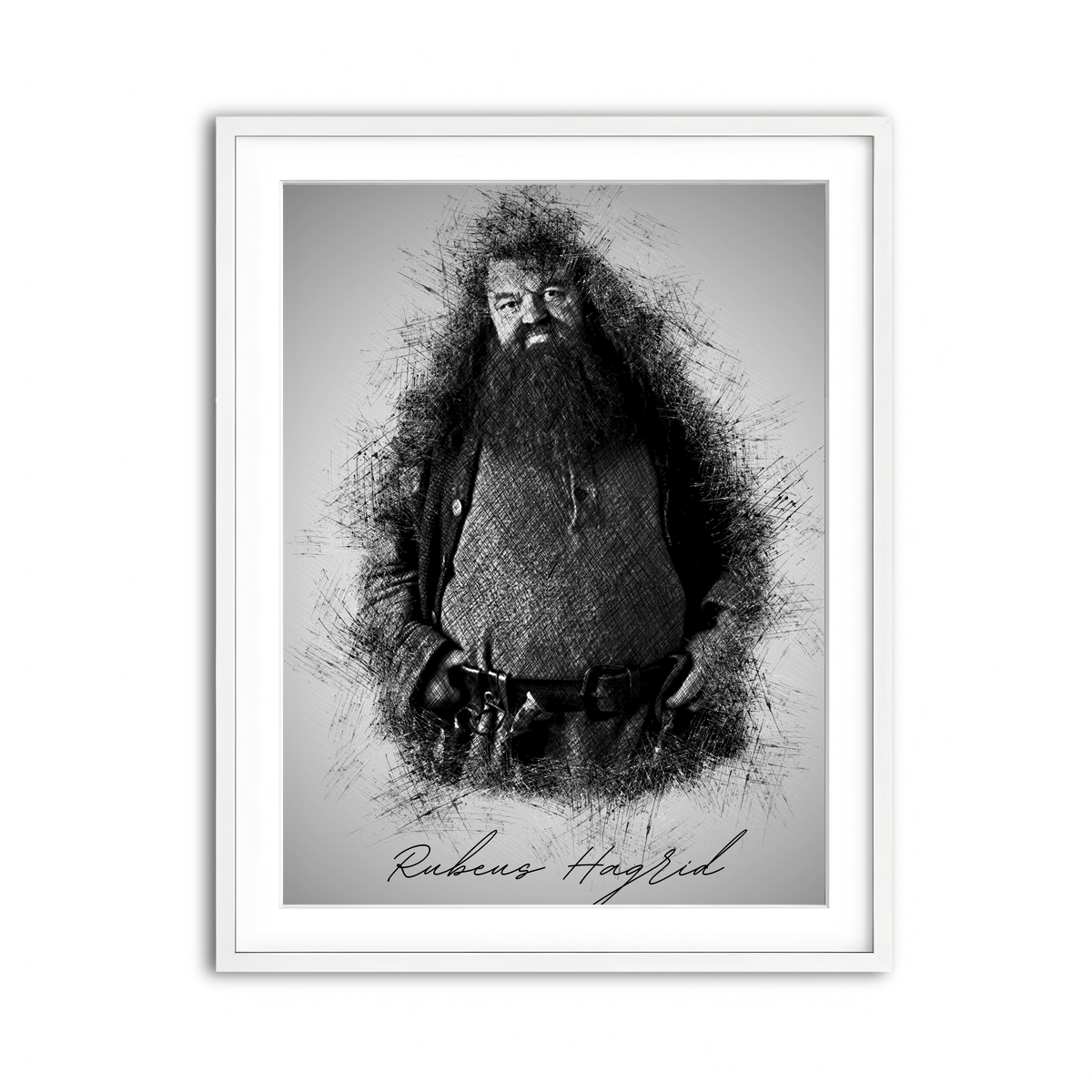 Framed Print 3x4 White