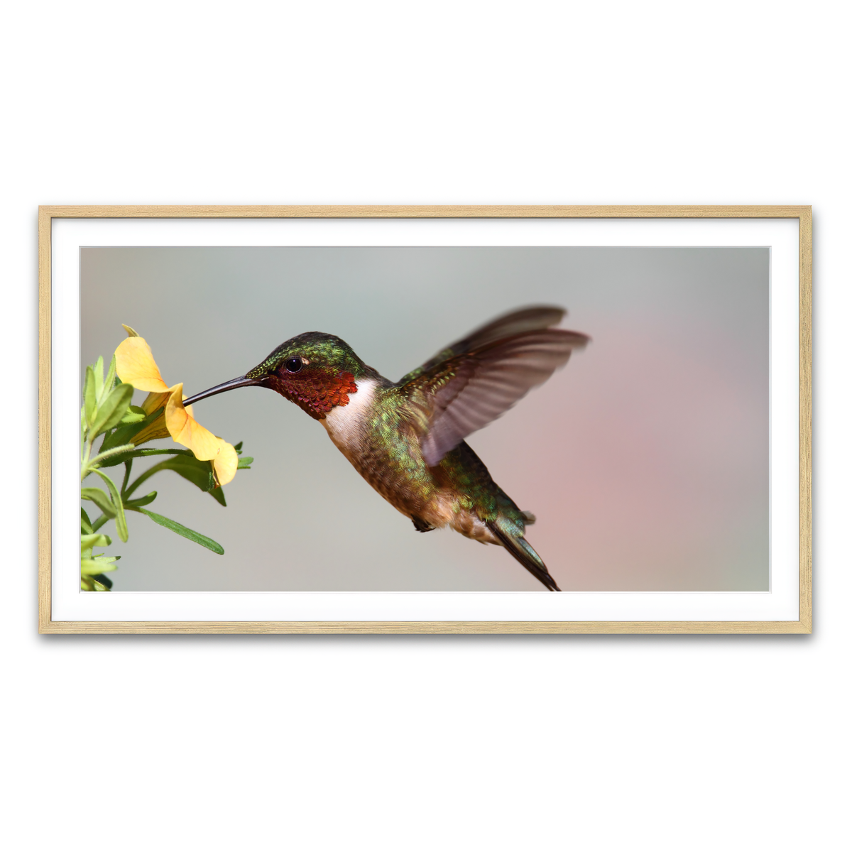 Framed Print 2x1 Natural