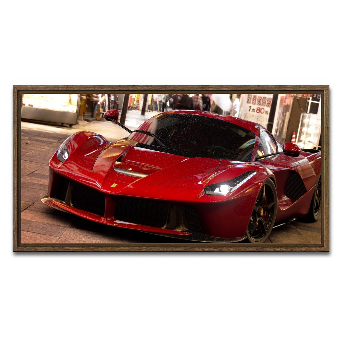 AUTO-MOCKUP WHITE | Ruby | 1 Piece | Walnut Framed Canvas | group=2x1