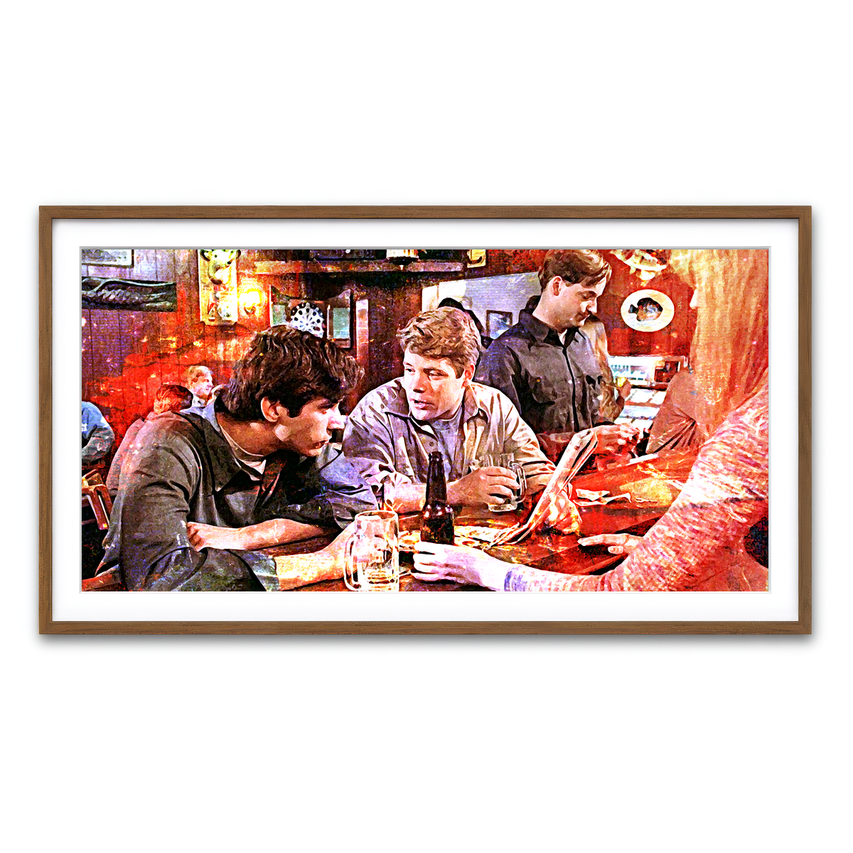 Framed Print 2x1 Walnut