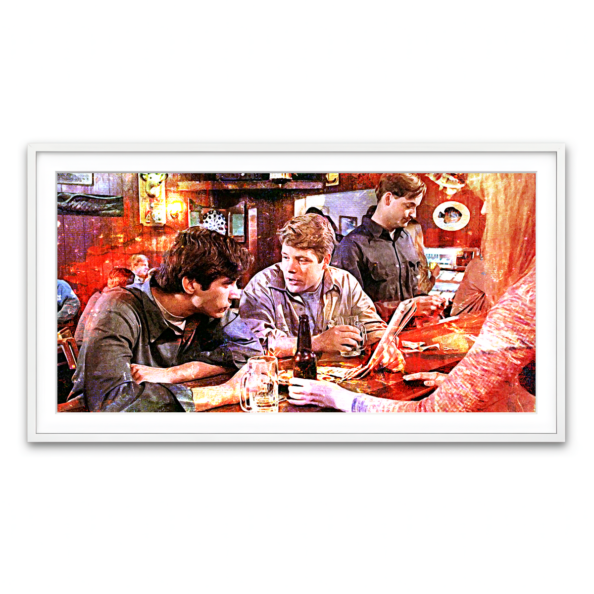 Framed Print 2x1 White