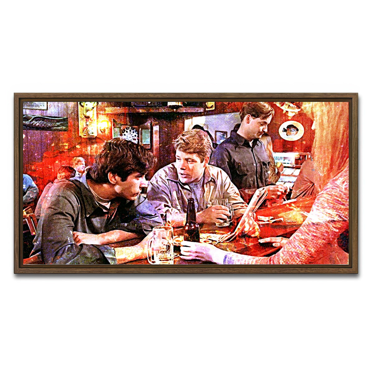 AUTO-MOCKUP WHITE | Rudy | 1 Piece | Walnut Framed Canvas | group=2x1