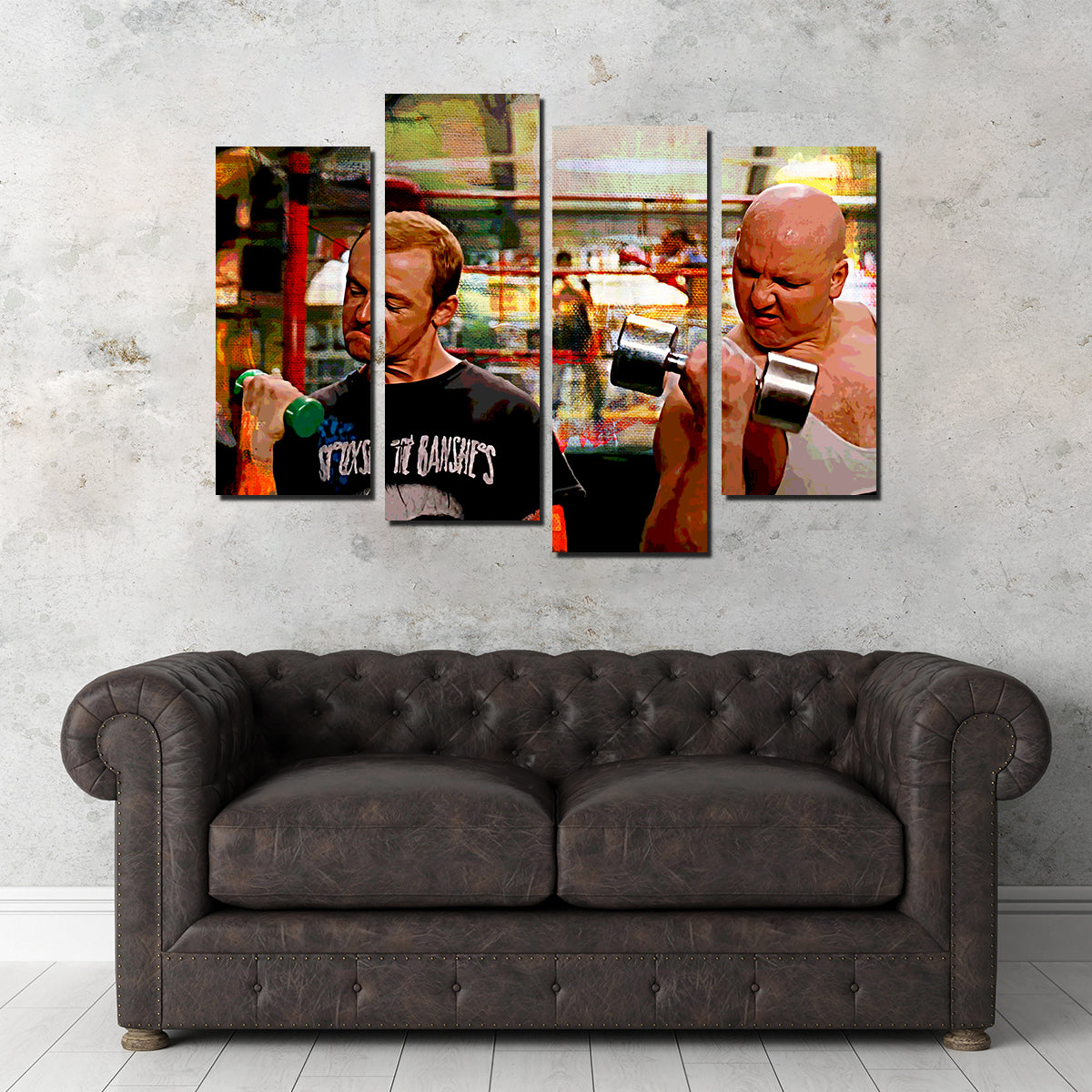 Run Fatboy Run Dumbbells Wall Art