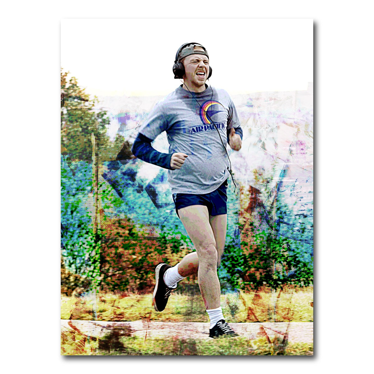 AUTO-MOCKUP WHITE | Run Fatboy Run | 1 Piece | Gallery Wrap Canvas | group=3x4