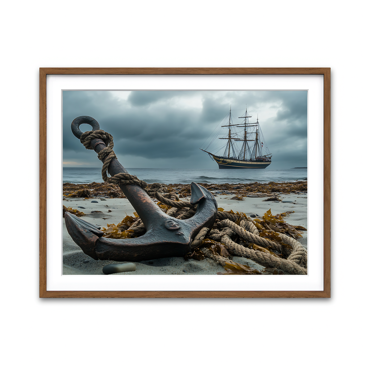 Framed Print 4x3 Walnut