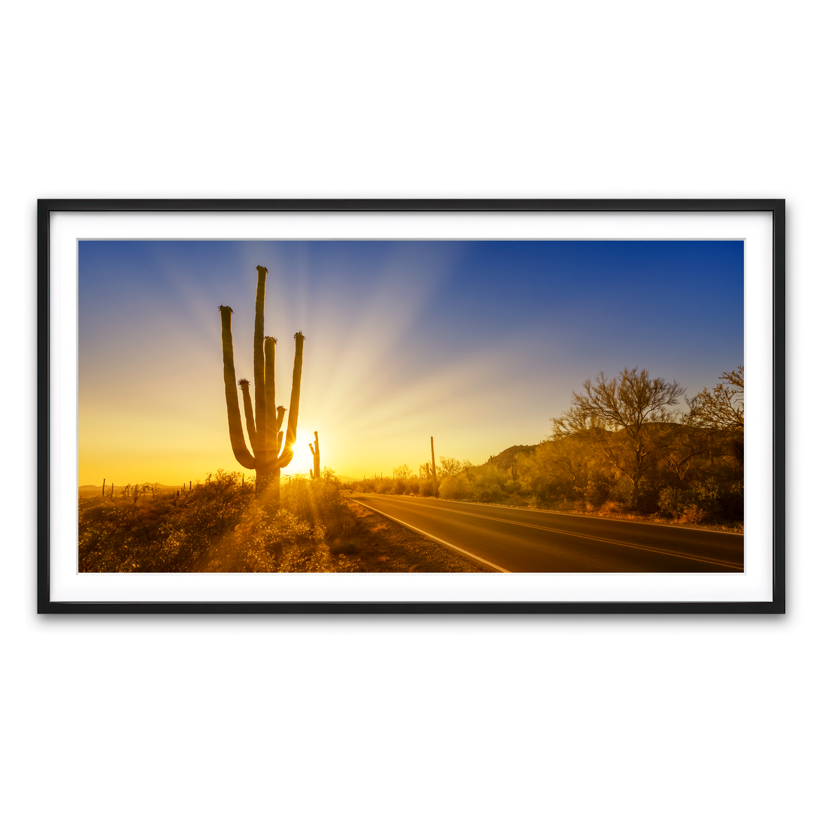 Framed Print 2x1 Black