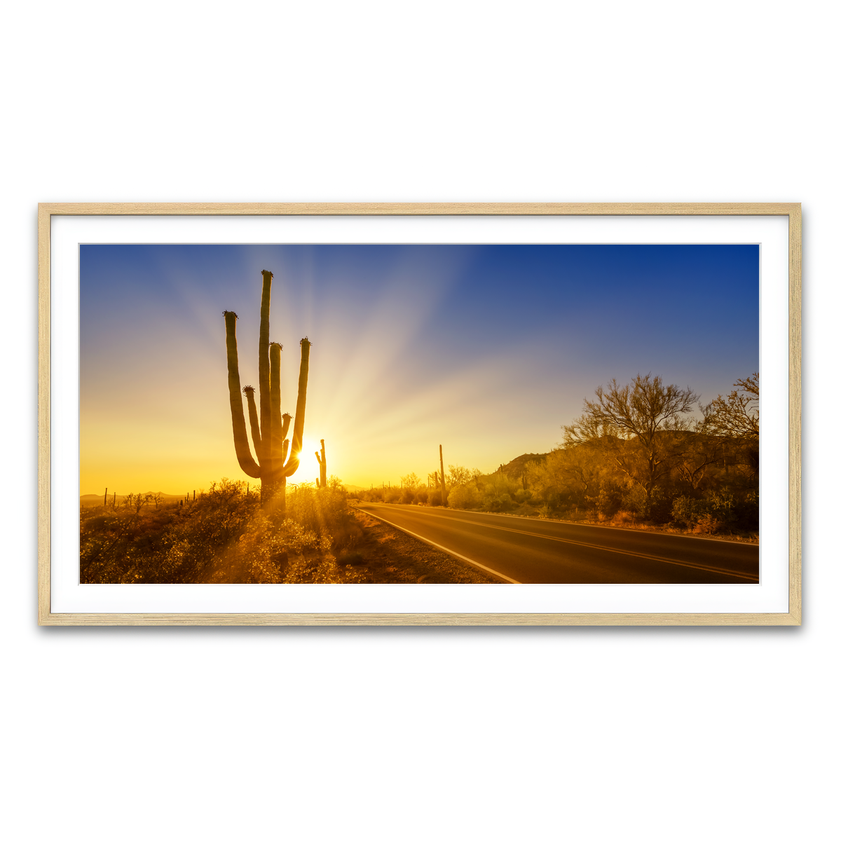 Framed Print 2x1 Natural