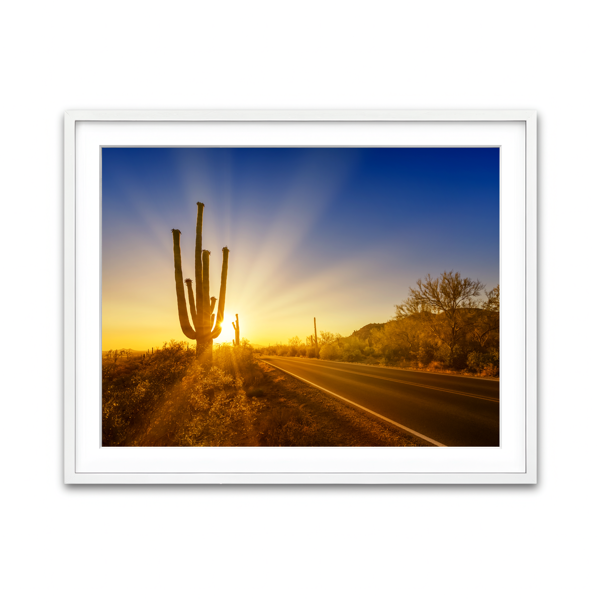 Framed Print 4x3 White