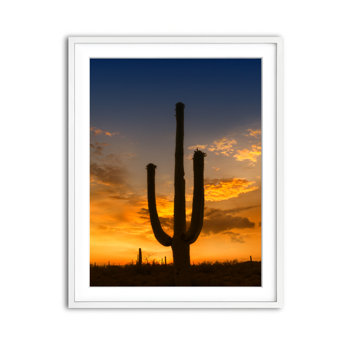 Framed Print 3x4 White