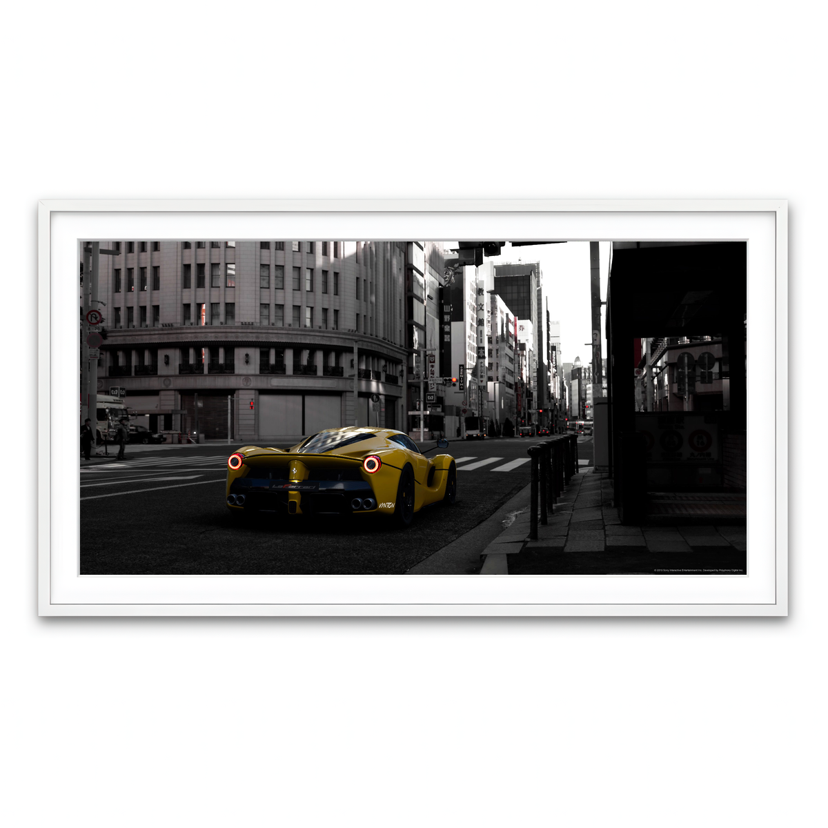 Framed Print 2x1 White