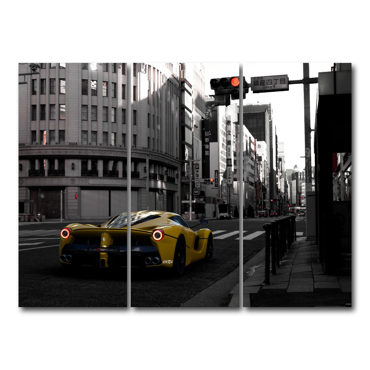 AUTO-MOCKUP WHITE | SAIYAN | 3 Piece | Gallery Wrap Canvas | group=8x18