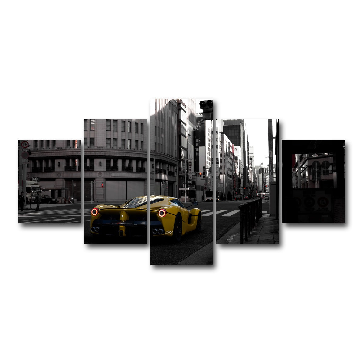 AUTO-MOCKUP WHITE | SAIYAN | 5 Piece | Gallery Wrap Canvas | group=5_short