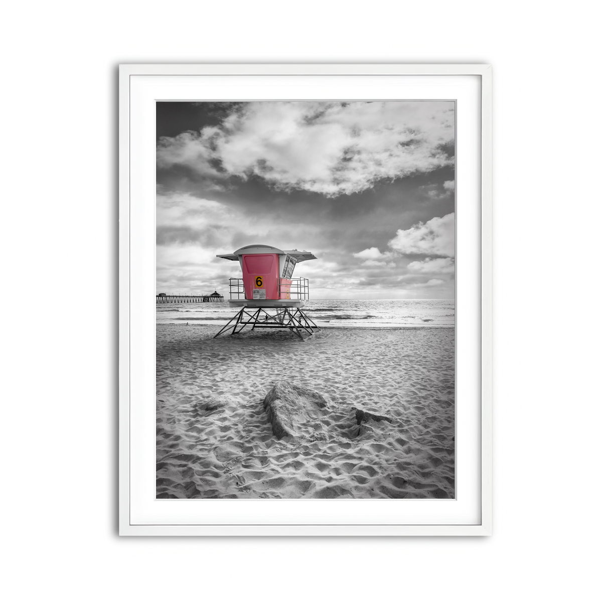 Framed Print 3x4 White