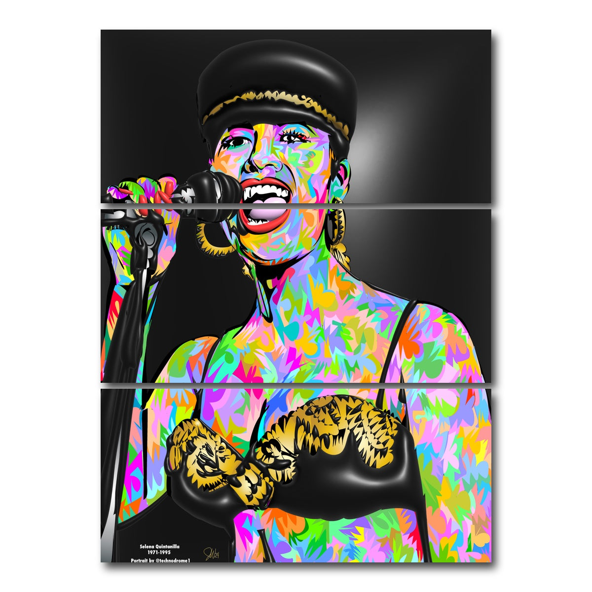 AUTO-MOCKUP WHITE | SELENA | 3 Piece | Gallery Wrap Canvas | group=8x18_stacked