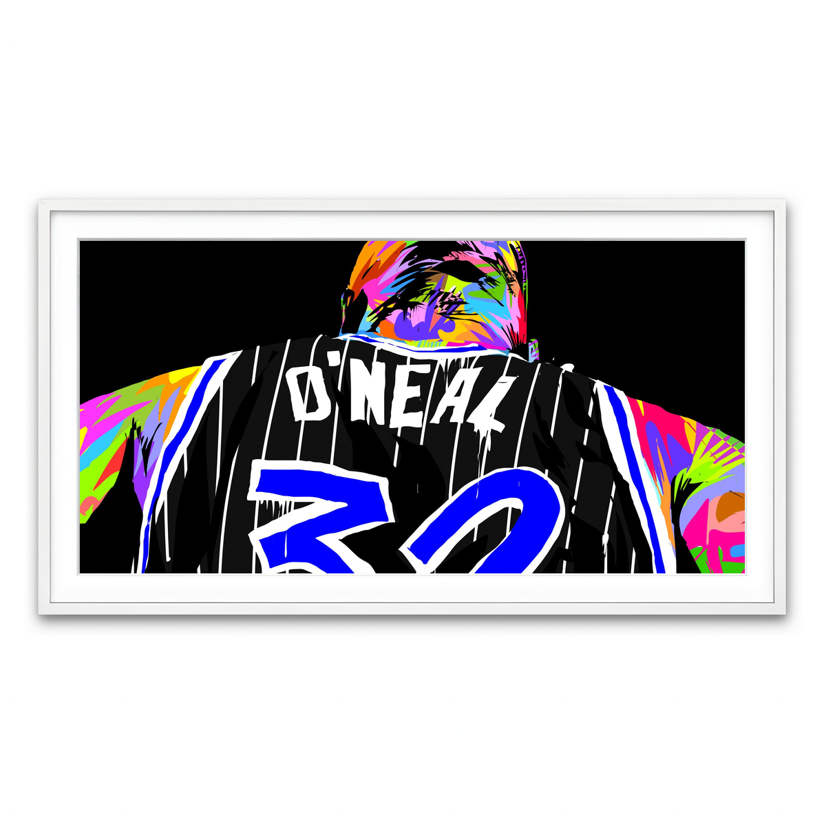 Framed Print 2x1 White