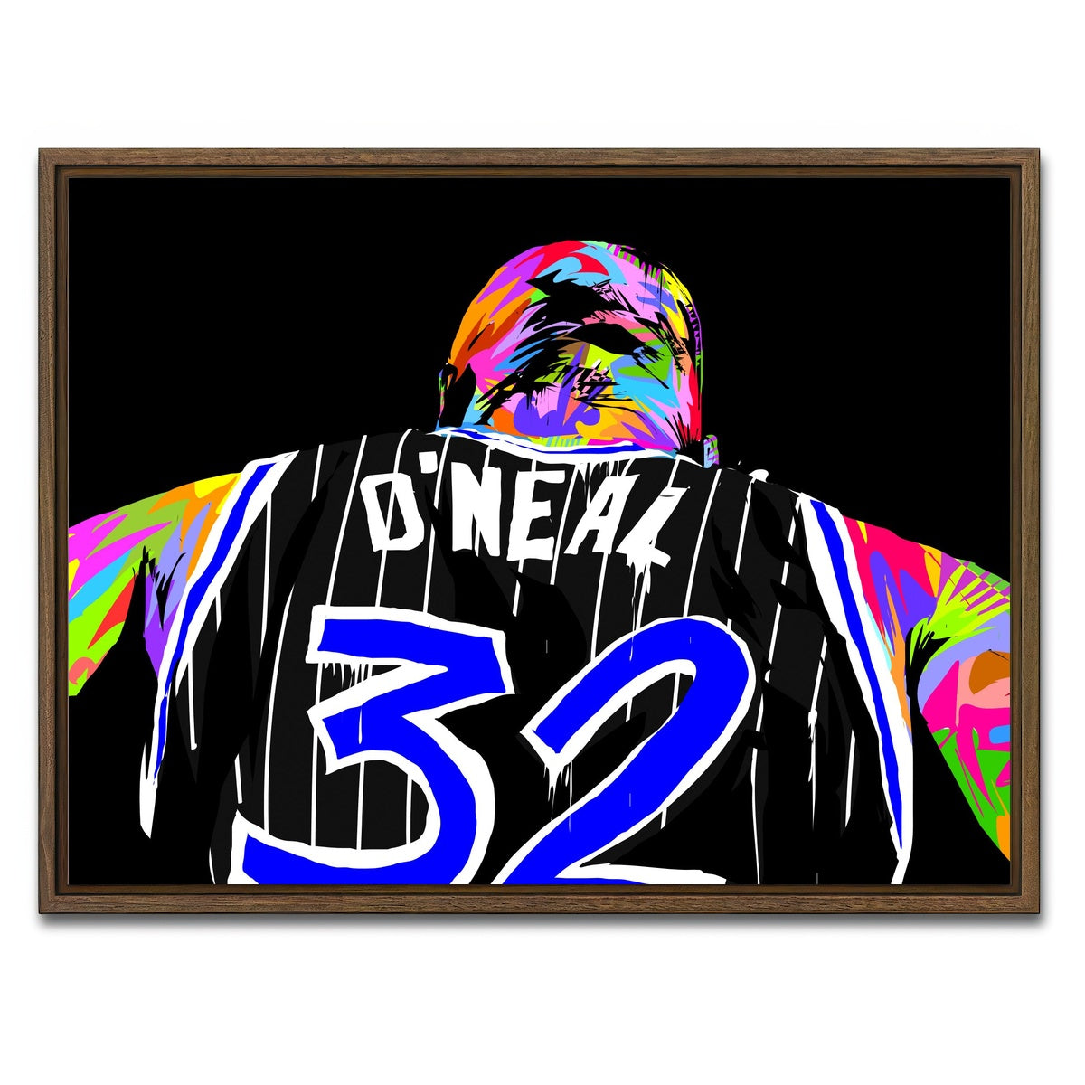 AUTO-MOCKUP WHITE | SHAQ | 1 Piece | Walnut Framed Canvas | group=4x3