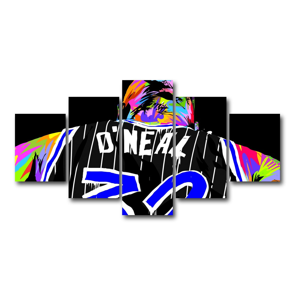 AUTO-MOCKUP WHITE | SHAQ | 5 Piece | Gallery Wrap Canvas | group=5_short