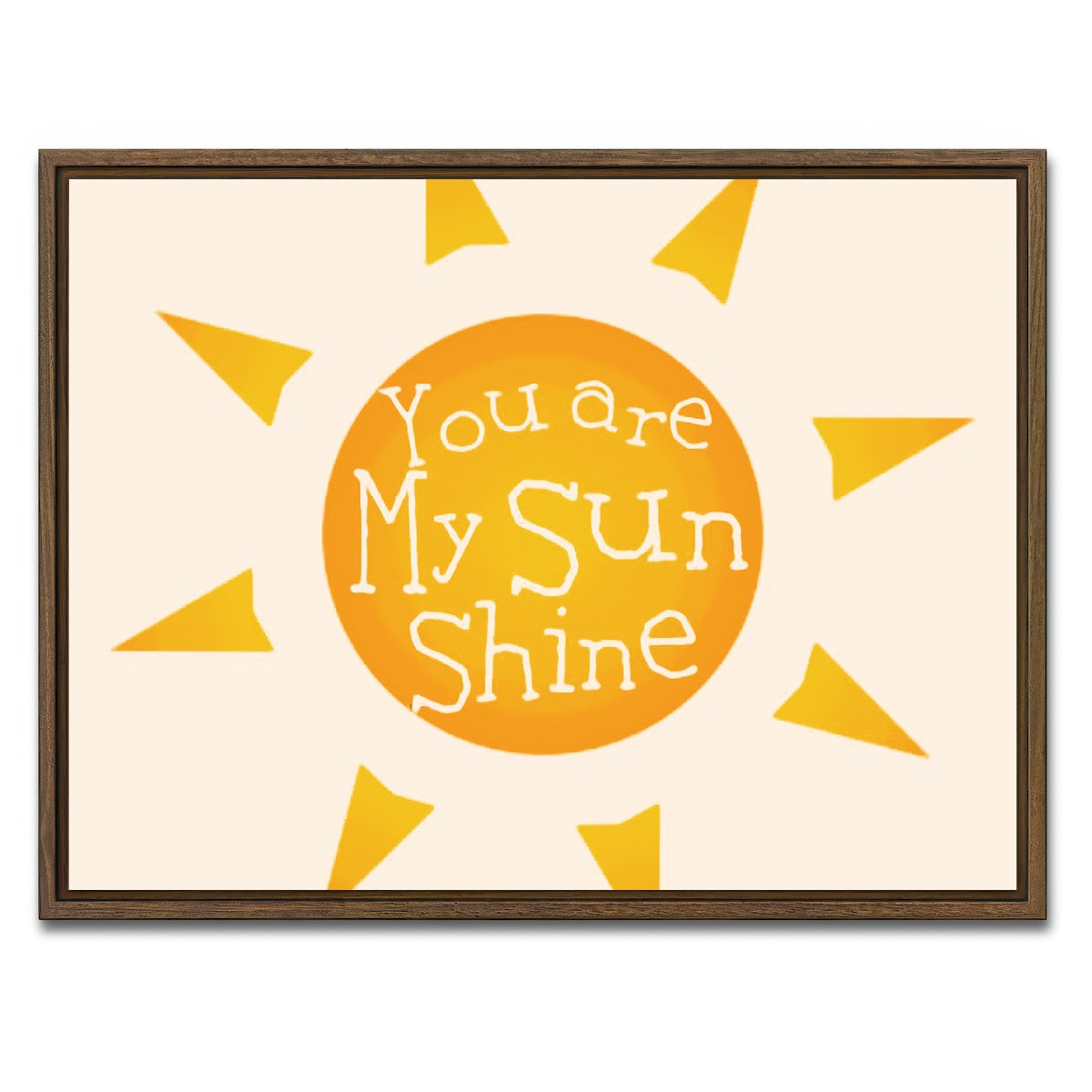 AUTO-MOCKUP WHITE | SHINE | 1 Piece | Walnut Framed Canvas | group=4x3