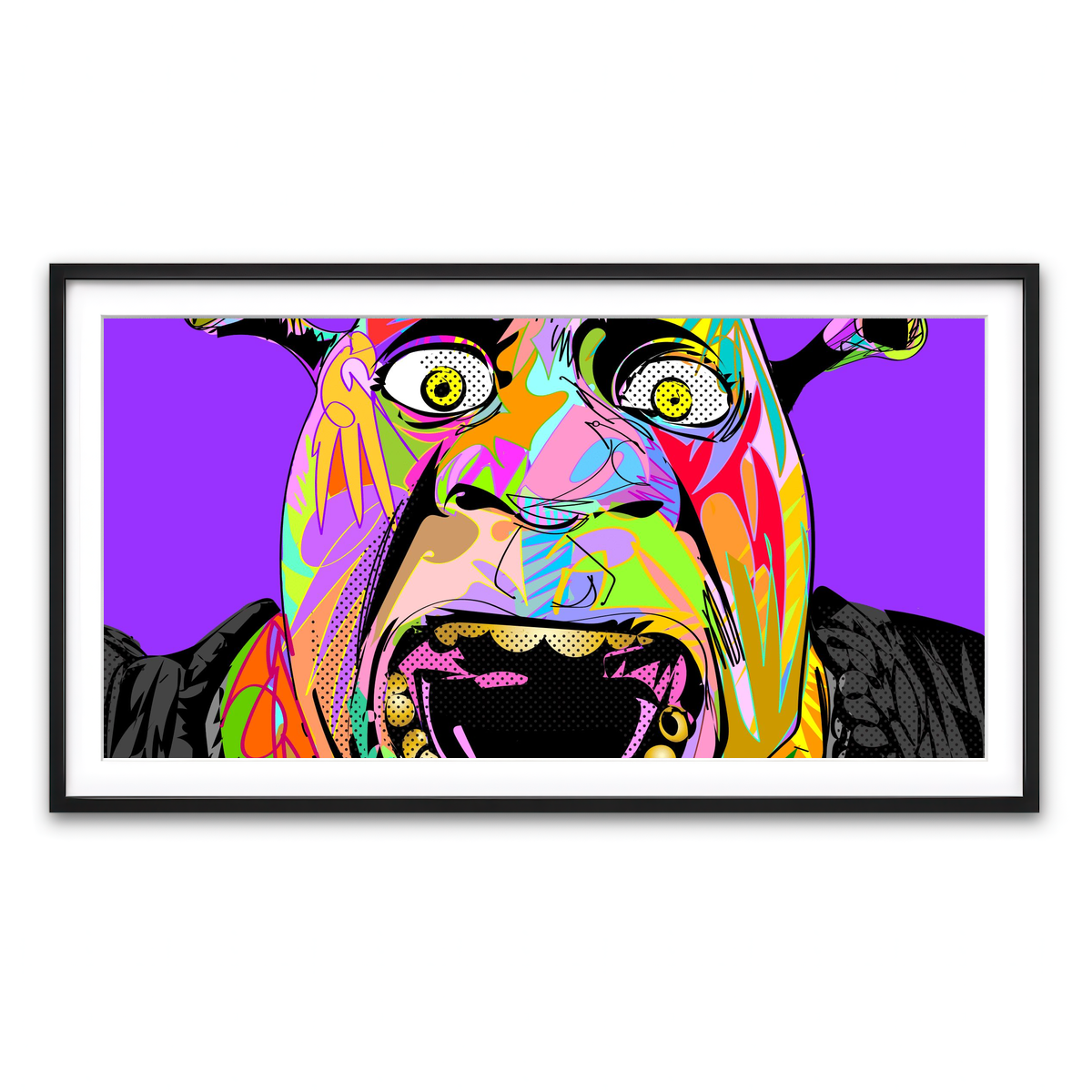 Framed Print 2x1 Black