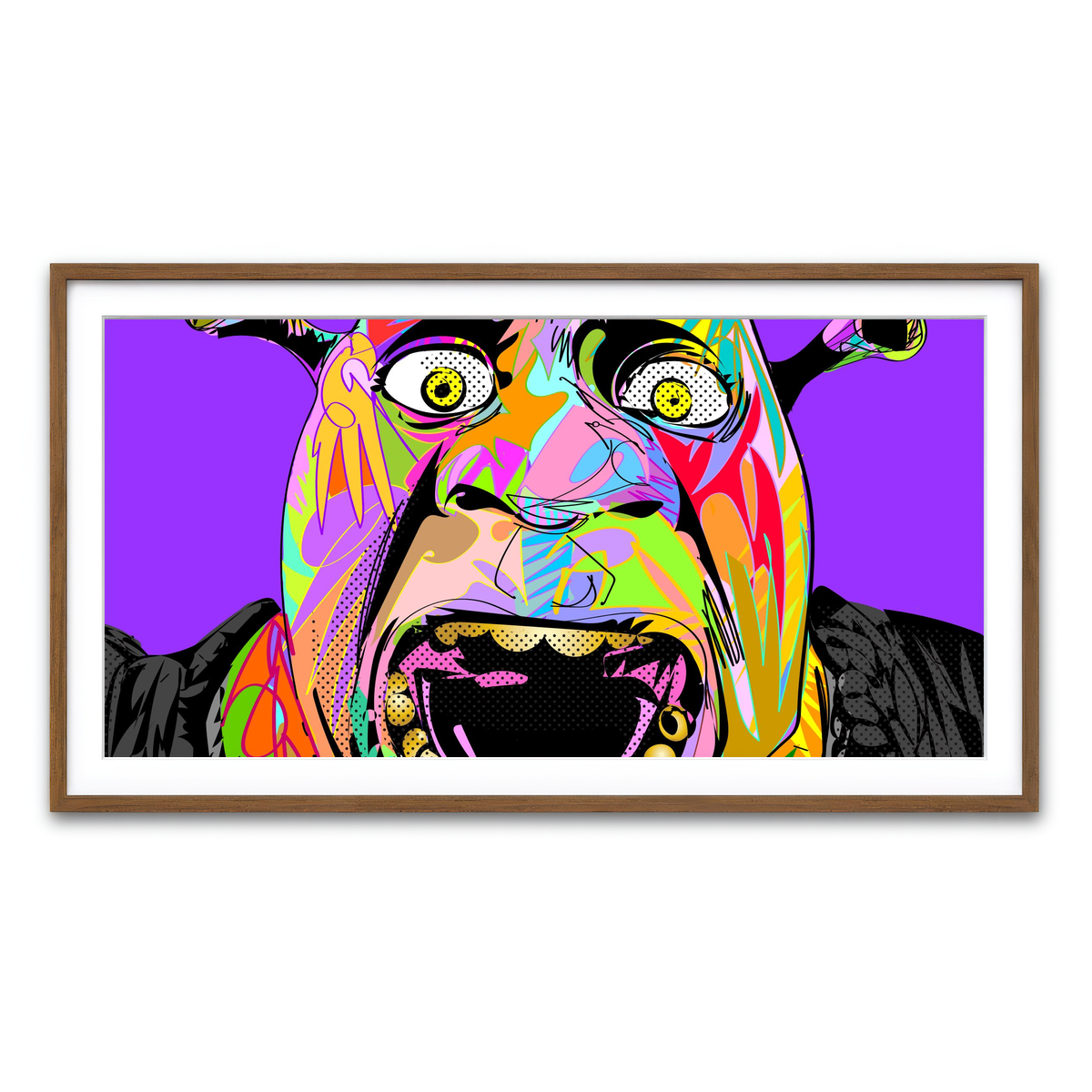 Framed Print 2x1 Walnut