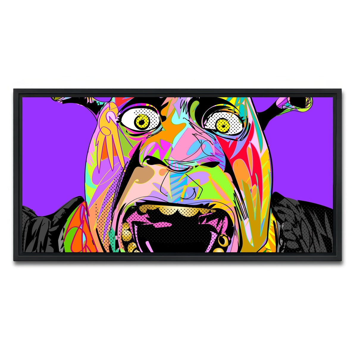 AUTO-MOCKUP WHITE | SHREK | 1 Piece | Black Framed Canvas | group=2x1