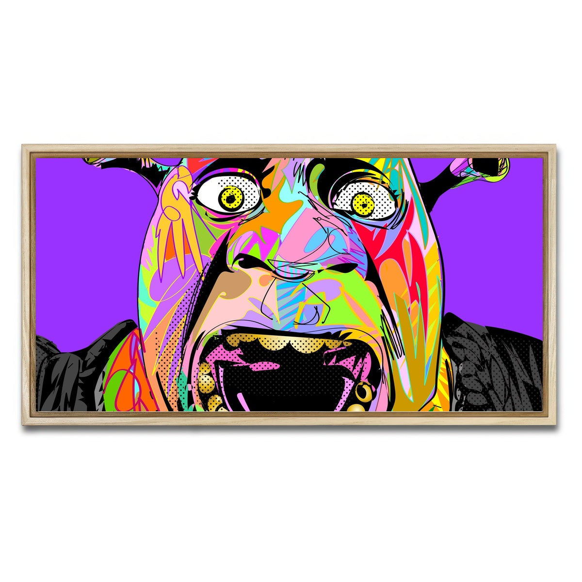 AUTO-MOCKUP WHITE | SHREK | 1 Piece | Natural Framed Canvas | group=2x1