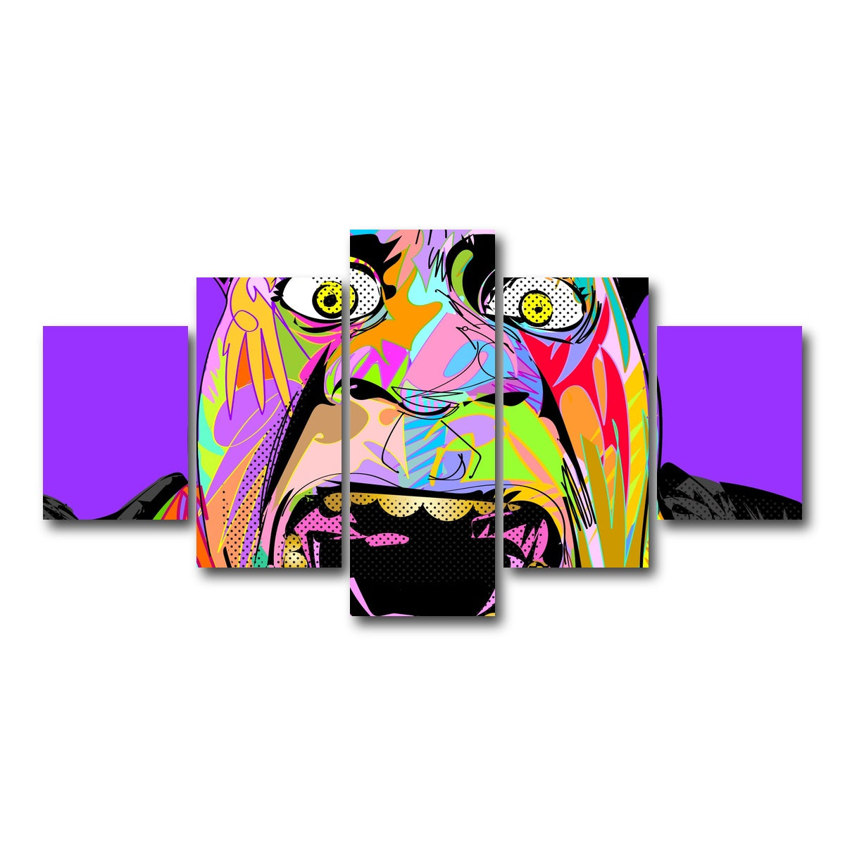 AUTO-MOCKUP WHITE | SHREK | 5 Piece | Gallery Wrap Canvas | group=5_short