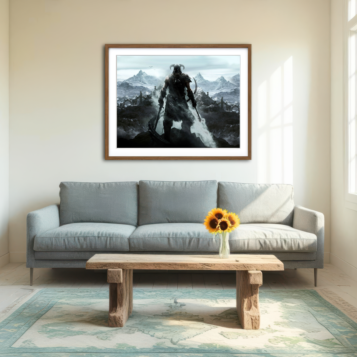 AUTO-MOCKUP ROOM | Skyrim Wall Art