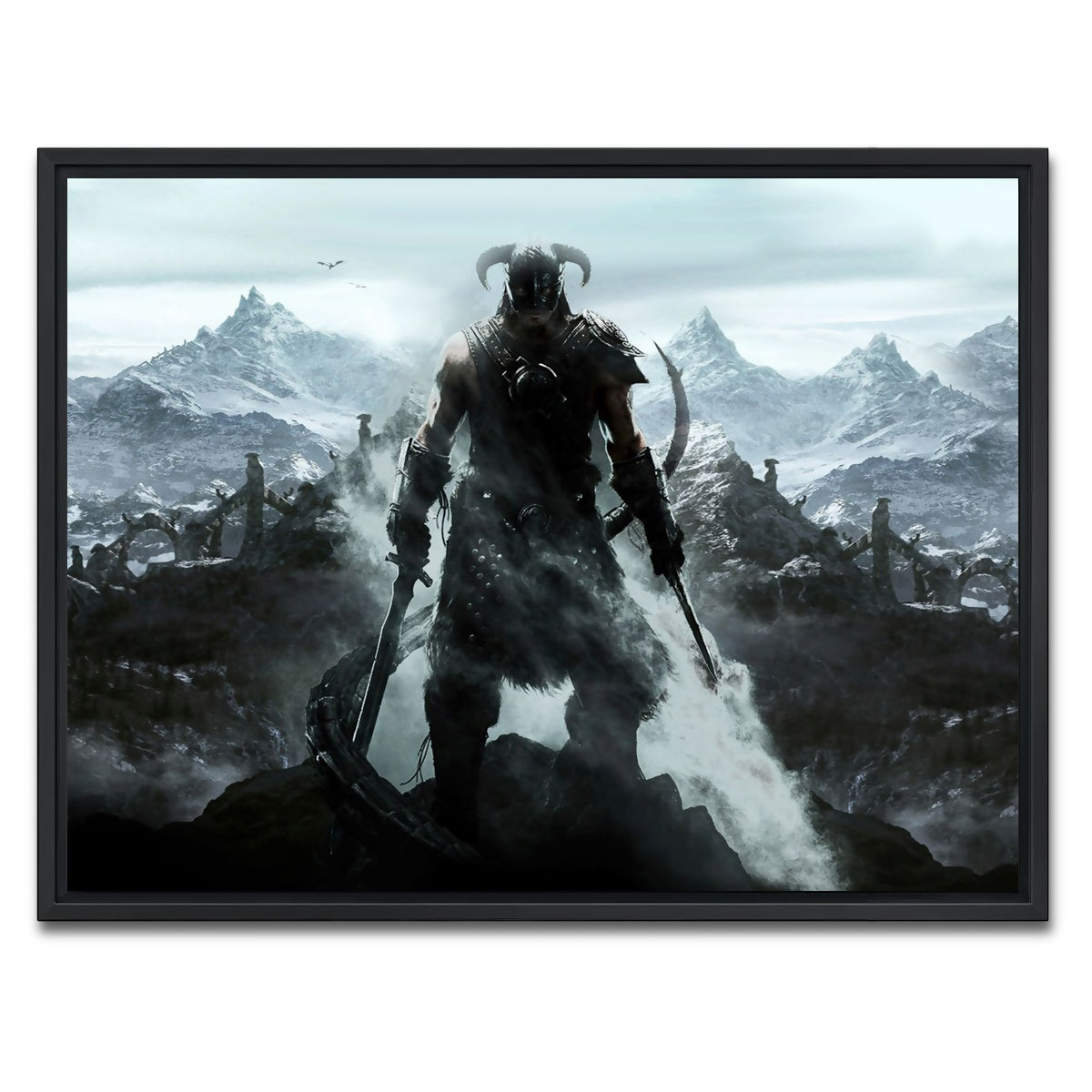 AUTO-MOCKUP WHITE | SKYRIM | 1 Piece | Black Framed Canvas | group=4x3